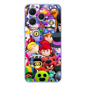 Силиконовый Чехол на Tecno Spark 40 с картинкой Brawl Stars (Персонажи)
