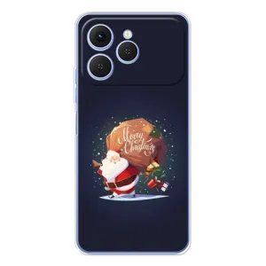 Чехол Санта Клаус для Tecno Spark 40 (Подарки от Санты)