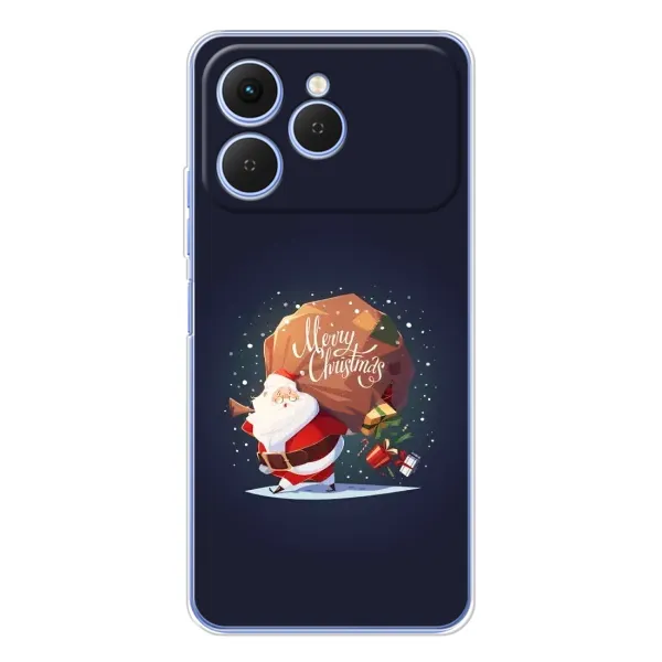 Чехол с рисунком «Подарки от Санты» для TECNO Spark 40