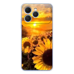 Чохол з Квітами для Tecno Spark 40 (поле соняшників)