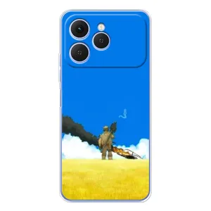 Чехлы на военную тематику для Tecno Spark 40 (Попадание)