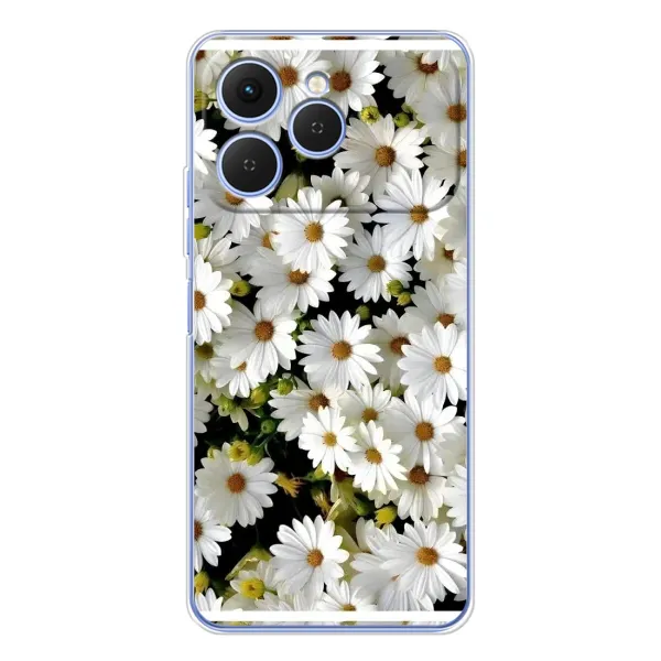 Чехол с рисунком «Рамка в ромашках» для TECNO Spark 40 Чехол с рисунком «Рамка в ромашках» для TECNO Spark 40