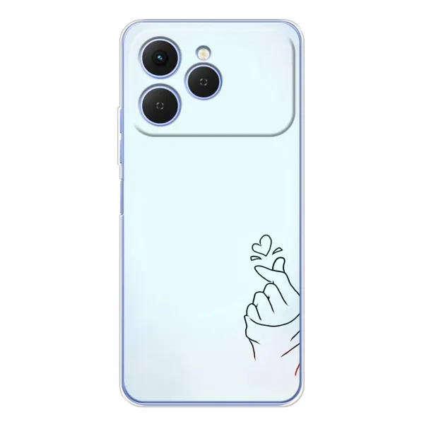 Чехол с рисунком «Сердце на голубом» для TECNO Spark 40 Чехол с рисунком «Сердце на голубом» для TECNO Spark 40