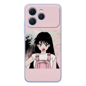 Чехол с персонажами АНИМЕ на Tecno Spark 40 (Сейлор Марс)