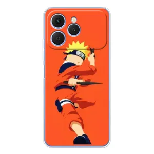 Чехлы с принтом Наруто на Tecno Spark 40 (Силуэт Наруто)