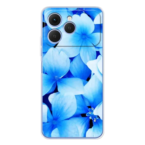 Чехол с рисунком «Синие цветы» для TECNO Spark 40 Чехол с рисунком «Синие цветы» для TECNO Spark 40