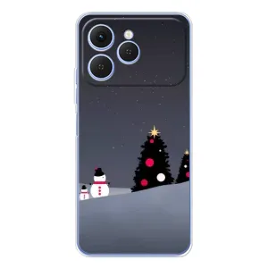 Чохли на Новий Рік Tecno Spark 40 (Сніговички)