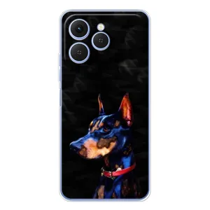 Бампер для Tecno Spark 40 с картинкой "Песики" (Собака Мопс)