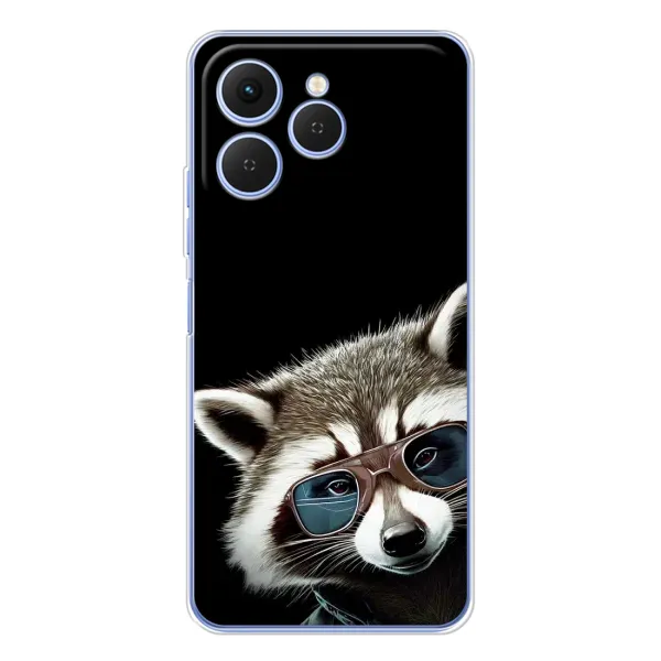 Чехол с рисунком «Стильный Енот» для TECNO Spark 40 Чехол с рисунком «Стильный Енот» для TECNO Spark 40