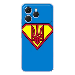 Чехол с картинкой (Патриотический ГЕРБ) на Tecno Spark 40 (Super - Герб)