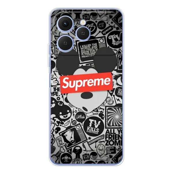 Чехол с рисунком «Supreme Маус» для TECNO Spark 40 Чехол с рисунком «Supreme Маус» для TECNO Spark 40