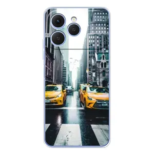 Силиконовый бампер (Работники) на Tecno Spark 40 (Такси)