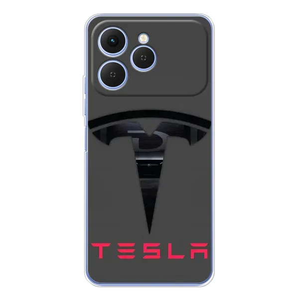 Чехол с рисунком «Logo TESLA» для TECNO Spark 40 Чехол с рисунком «Logo TESLA» для TECNO Spark 40