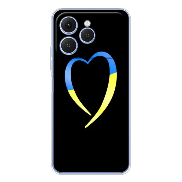 Чехол с рисунком «Украинское сердце» для TECNO Spark 40 Чехол с рисунком «Украинское сердце» для TECNO Spark 40