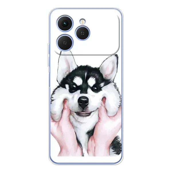 Чехол с рисунком «Собака Хаски» для TECNO Spark 40 Чехол с рисунком «Собака Хаски» для TECNO Spark 40