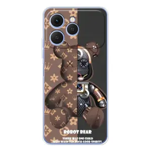 Силиконовый чехол для Tecno Spark 40 (Медмедь Луи Виттон)