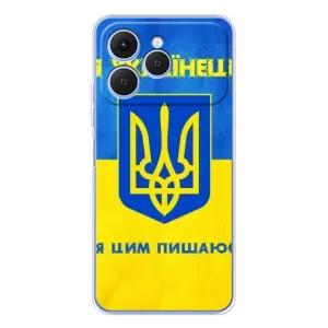 Силиконовый Чехол на Tecno Spark 40 (Я-Украина) (Я Украинец)