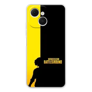 Чехол (TPU) с картинкой "Лого Пабг" на ТЕКНО Спарк 40С (Battlegrounds)