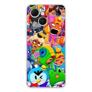 Силиконовый Чехол на TECNO Spark 40C с картинкой Brawl Stars (Brawl-Stars)