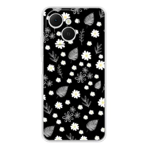 Чехлы с тематикой "ЦВЕТЫ" на TECNO Spark 40C (цветение на чорном)