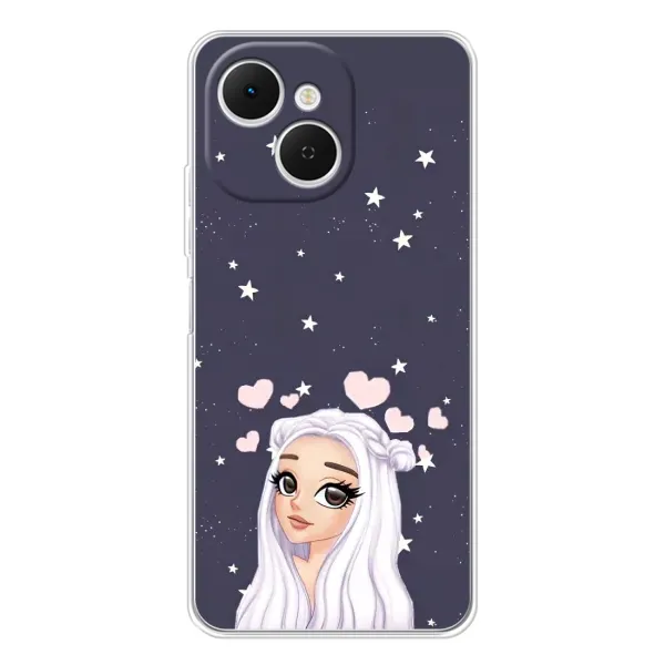 Чехол с рисунком «Девушка и сердечки» для TECNO Spark 40C Чехол с рисунком «Девушка и сердечки» для TECNO Spark 40C