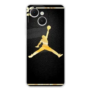 Силиконовый Чехол Nike Air Jordan на ТЕКНО Спарк 40С (Джордан 23)