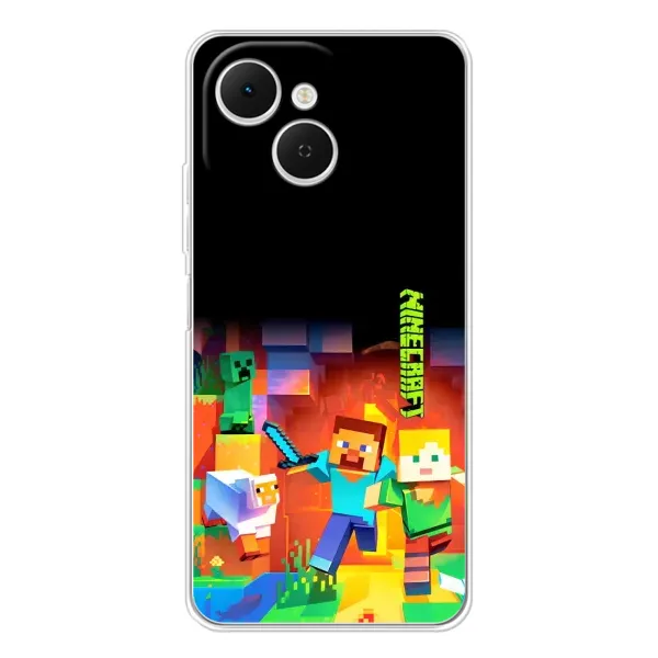 Чехол с рисунком «Герой Майнкрафт» для TECNO Spark 40C Чехол с рисунком «Герой Майнкрафт» для TECNO Spark 40C