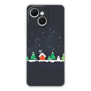 Силіконовий бампер на різдво для TECNO Spark 40C (Місто зимове)