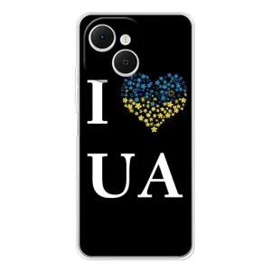 Силиконовый Чехол на TECNO Spark 40C (Я-Украина) (I Love UA)