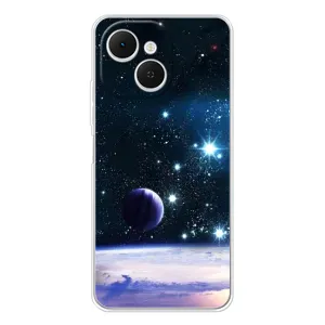 Чехол (ТПУ) с планетами на TECNO Spark 40C (Космический вид)