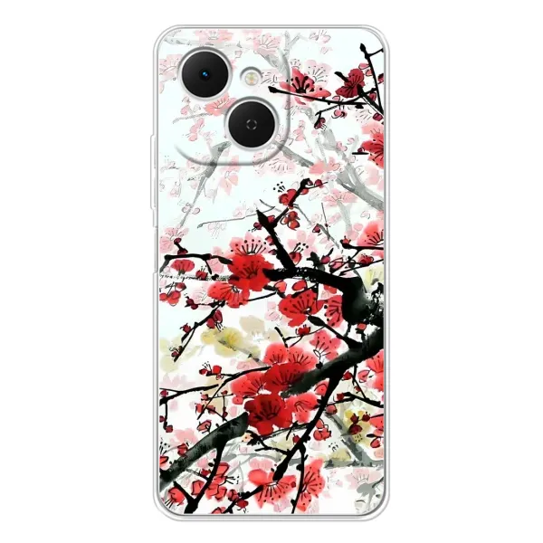 Чехол с рисунком «Красивая Сакура» для TECNO Spark 40C