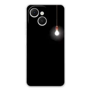 Чехол с картинками на черном фоне для TECNO Spark 40C (Лампочка)