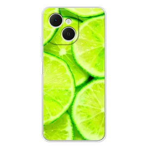 Чехол с изображением  вкусной еды для TECNO Spark 40C (Лайм)