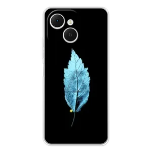 Чехол с картинками на черном фоне для TECNO Spark 40C (Листочек)