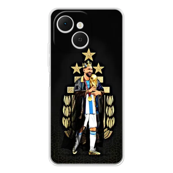 Чехол с рисунком «Месси король» для TECNO Spark 40C