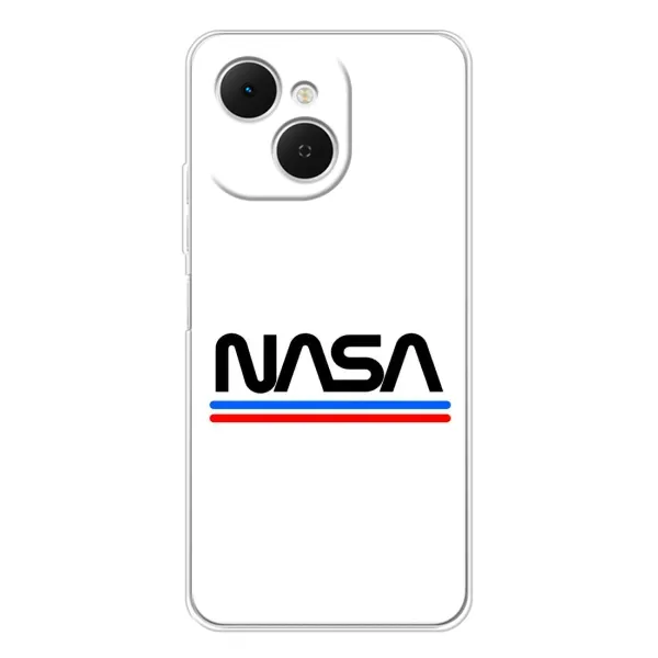Чехол с рисунком «NASA на белом фоне» для TECNO Spark 40C Чехол с рисунком «NASA на белом фоне» для TECNO Spark 40C