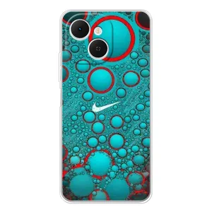 Силиконовый Чехол на TECNO Spark 40C с картинкой Nike (Найк зеленый)