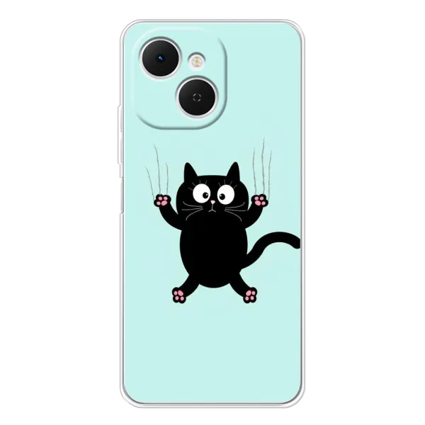 Чехол с рисунком «Падающий кот» для TECNO Spark 40C