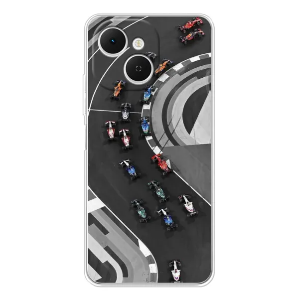 Чехол с рисунком «Гонки ф1» для TECNO Spark 40C
