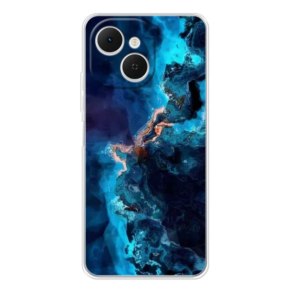 Чехол с рисунком «Синий мрамор» для TECNO Spark 40C Чехол с рисунком «Синий мрамор» для TECNO Spark 40C