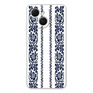 Силіконовый Чохол на TECNO Spark 40C з картинкой Вишиванки (Синя вишиванка)