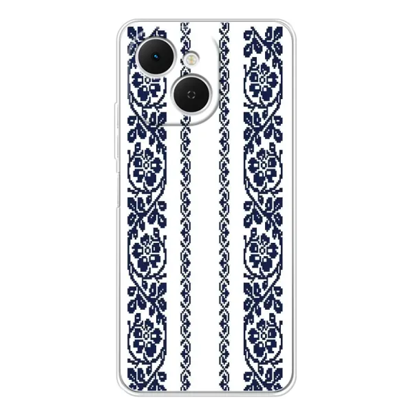 Чехол с рисунком «Синяя вышиванка» для TECNO Spark 40C Чехол с рисунком «Синяя вышиванка» для TECNO Spark 40C