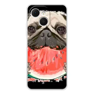 Чехол (ТПУ) Милые собачки для TECNO Spark 40C (Смешной Мопс)