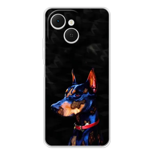 Чехол с рисунком «Собака Мопс» для TECNO Spark 40C