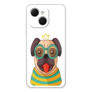Бампер для TECNO Spark 40C с картинкой "Песики" (Собака Король)
