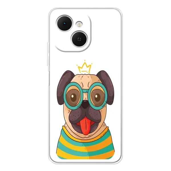 Чехол с рисунком «Собака Король» для TECNO Spark 40C