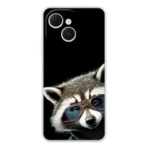 Силиконовый Чехол с Енотами на TECNO Spark 40C (Стильный Енот)