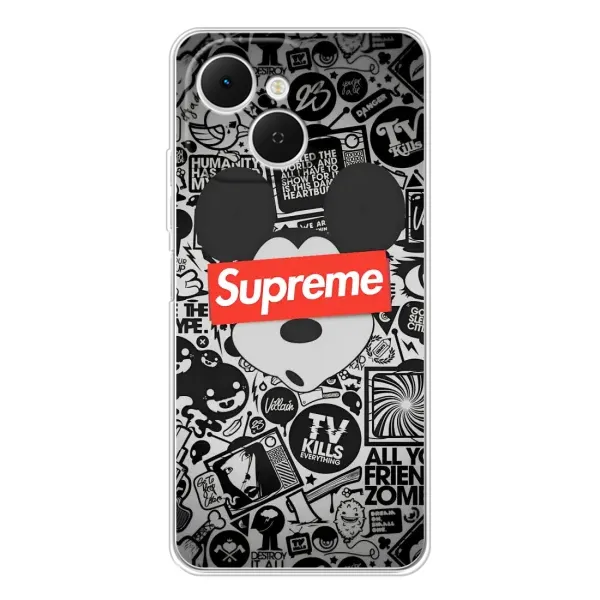 Чехол с рисунком «Supreme Маус» для TECNO Spark 40C Чехол с рисунком «Supreme Маус» для TECNO Spark 40C