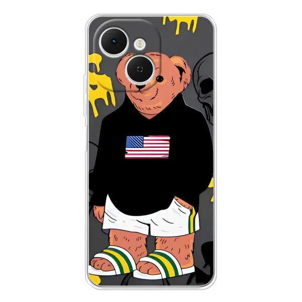 Чехол с рисунком «Teddy USA» для TECNO Spark 40C