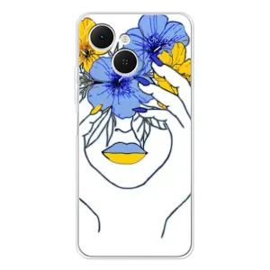 Чехол на TECNO Spark 40C Украинский дизайн (Украинка на всю голову)
